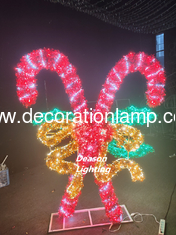 China christmas candy cane decoration lights supplier