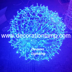 China christmas mall decoration hanging led foldable ball lights supplier