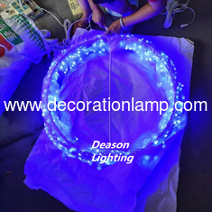 christmas mall decoration hanging led foldable ball lights