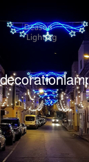 christmas outdoor street led star decorations