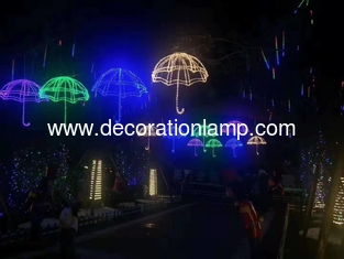 outdoor commercial christmas street decoration 3d umbrella
