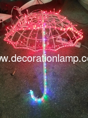 outdoor commercial christmas street decoration 3d umbrella