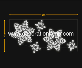 Christmas street decoration light snowflake