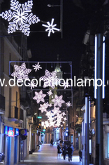 Christmas street decoration light snowflake