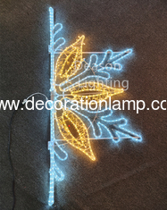 christmas street light pole snowflake decorations