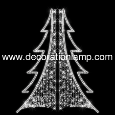 Pole mounted led christmas tree decoration