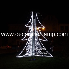 led christmas tree outdoor pole decoration lights