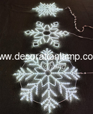 outdoor lighted snowflakes