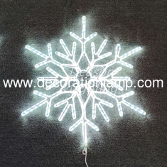 outdoor lighted christmas snowflake