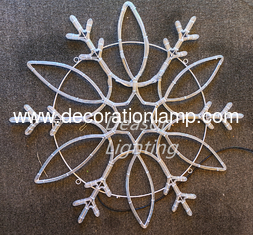 outdoor lighted snowflakes