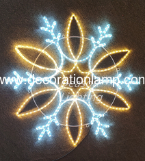 outdoor lighted snowflakes