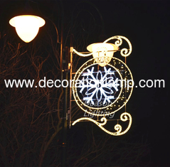 commercial decorations pole motif led street light