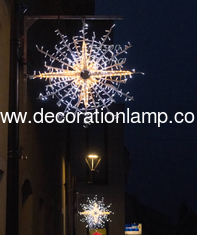 led starburst light christmas street light pole decorations