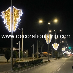 christmas decoration light on pole