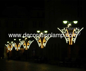 commercial decorations pole motif led street light