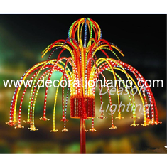 New Year's decoration Fireworks Light Christmas big landscape street Light for Holiday lighting