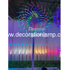 Flower Shaped Led Christmas Firework Lights Outdoor Landscape Decorations