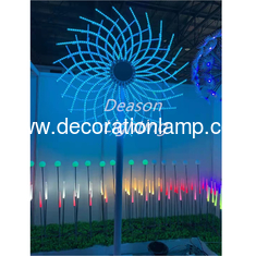 Flower Shaped Led Christmas Firework Lights Outdoor Landscape Decorations