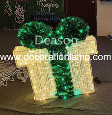 Outdoor Christmas Lights Decoration LED 3D gift box Motif light