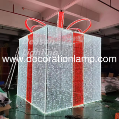 giant outdoor christmas gift box lights