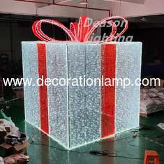 giant outdoor christmas gift box lights