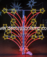 decorative street light pole led christmas lights