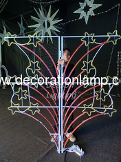 outdoor lamp post decorations christmas motif lights