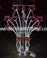 outdoor lamp post christmas decoration lights