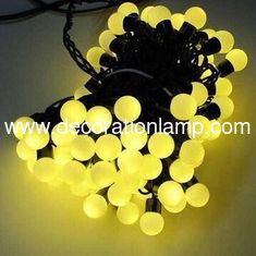 China Yellow 50 LED Ball 5M Christmas Decoration String Lights Fairy Light supplier