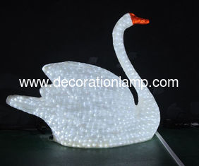 China lighted swan for outdoor decoration supplier