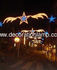 China Outdoor LED motif lights LED Christmas street light decoration with star supplier