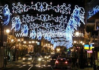 China new style led decoration motif light christmas across street light angel light supplier