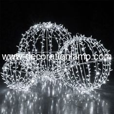 China Christmas large outdoor led sphere waterproof ball light ,outdoor hanging light balls supplier