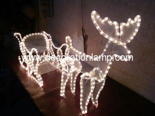 China outdoor lighted christmas reindeer supplier