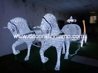 Led christmas horse carriage cinderella carriage