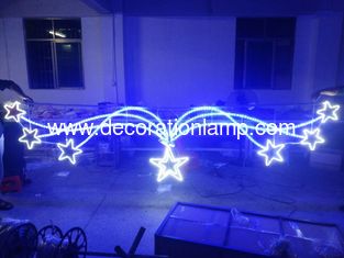 christmas outdoor street led star decorations