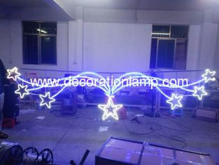 christmas outdoor street led star decorations