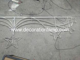 christmas outdoor street led star decorations