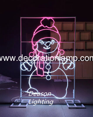 Giant outdoor wire lighted snowman   snowman lighted outdoor christmas decorations
