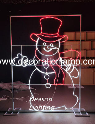 Giant outdoor wire lighted snowman   snowman lighted outdoor christmas decorations