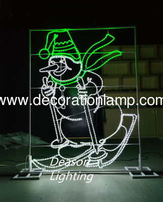 Giant outdoor wire lighted snowman   snowman lighted outdoor christmas decorations