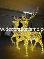 large outdoor christmas reindeer light