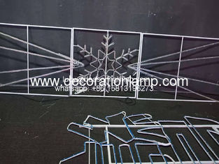 snowflake christmas street decoration lights