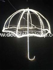 Hanging christmas decorations light street motif led umbrella