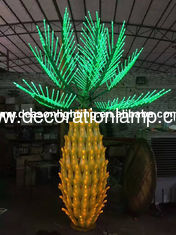 illuminated palm tree