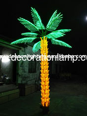 outdoor lighted palm trees