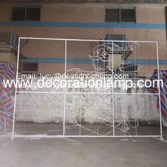 wire frame outdoor christmas decoration