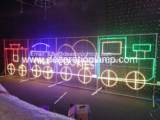 China outdoor lighted christmas train supplier
