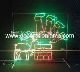 christmas rope light silhouettes
