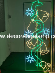 Light pole christmas decorations
